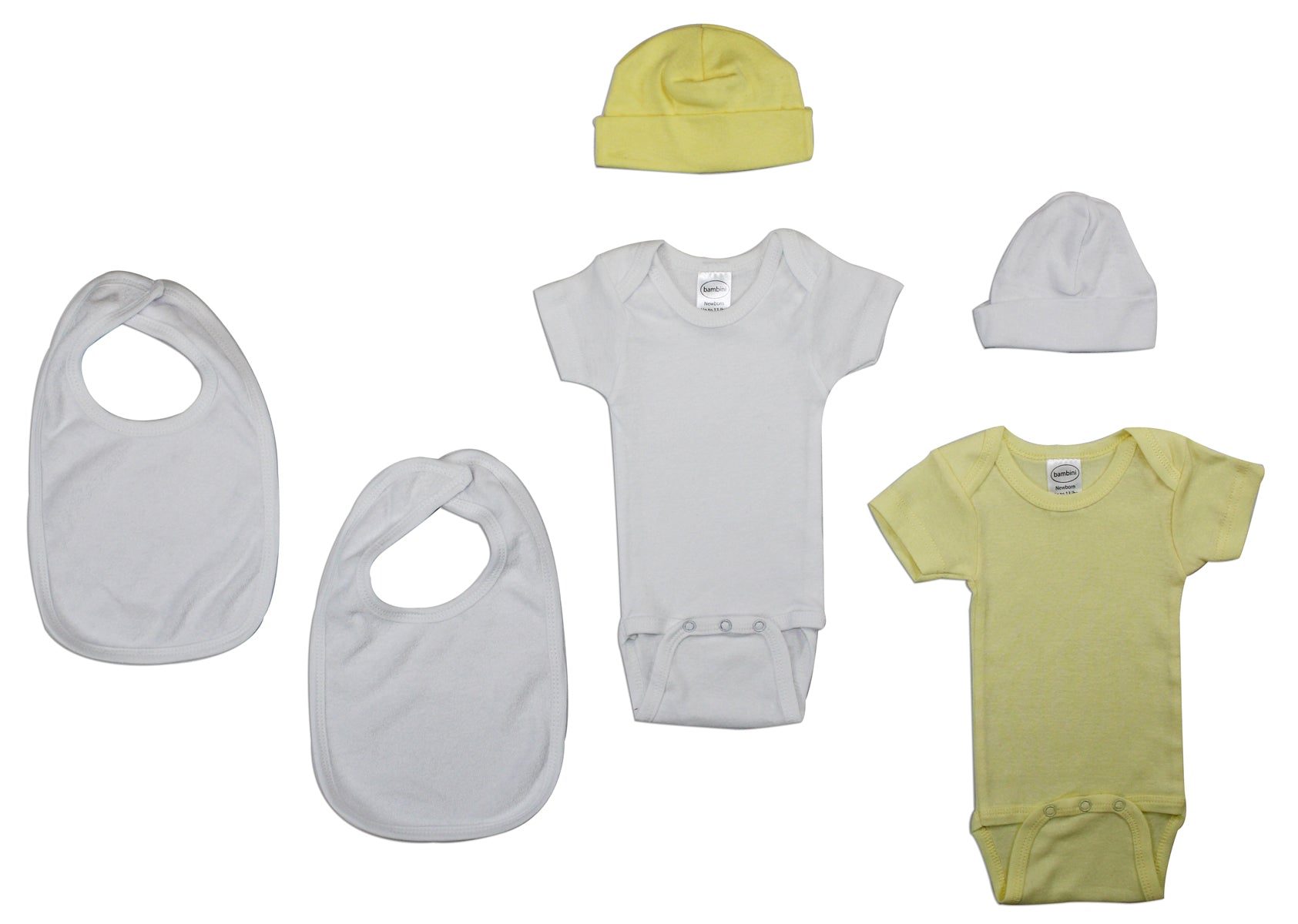 Newborn Baby Bambini 6 Piece Layette Set