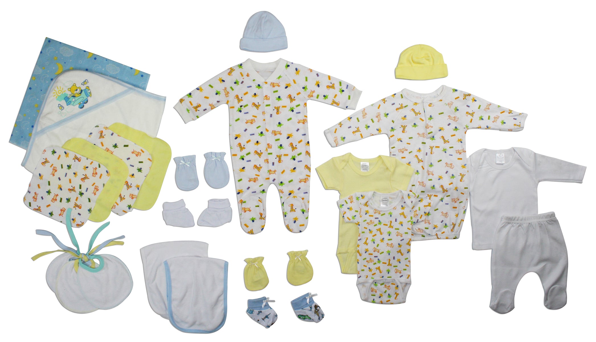 Newborn Baby Boy Bambini 23 Piece Layette Baby Shower Gift Set