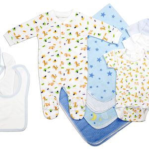 Newborn Baby Boy Bambini 11 Piece Layette Baby Shower Gift Set