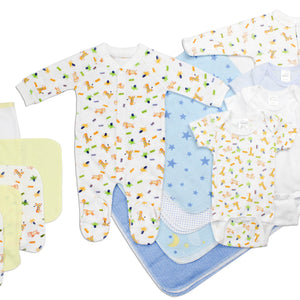 Newborn Baby Boy Bambini 14 Piece Layette Baby Shower Gift Set