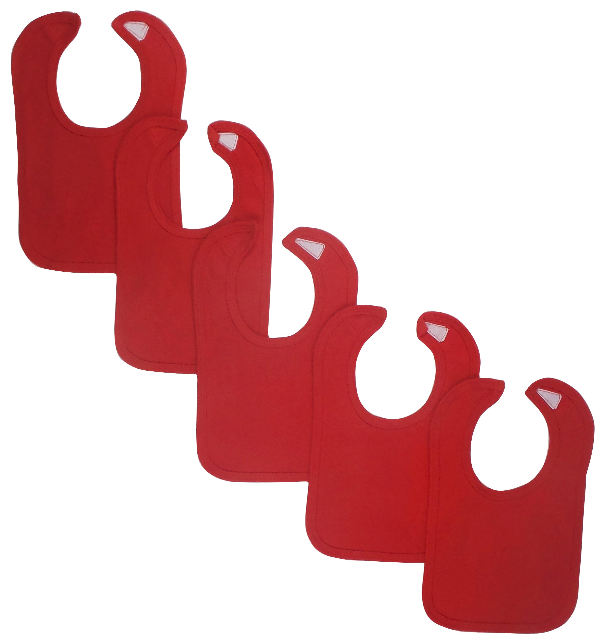 Red Baby Bambini Bibs (Pack of 5)