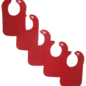 Red Baby Bambini Bibs (Pack of 5)
