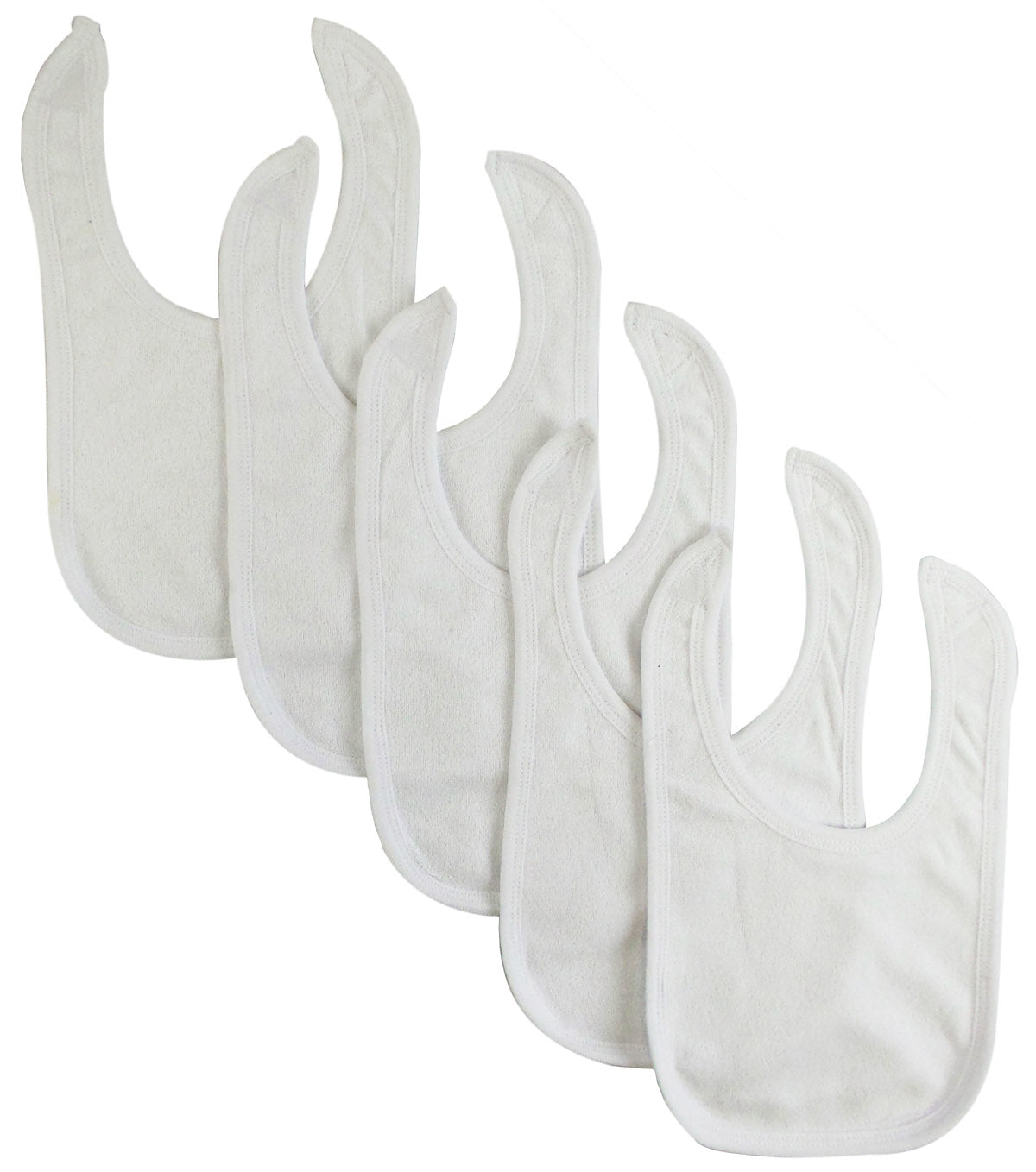 Solid White Bambini Bib (Pack of 5)