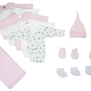 Newborn Baby Girl Bambini 12 Piece Layette Baby Shower Gift Set