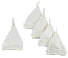 White Knotted Bambini Baby Cap (Pack of 5)