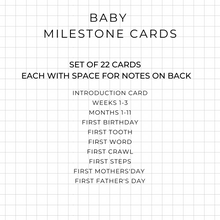 Checkered Baby Milestone Card Set