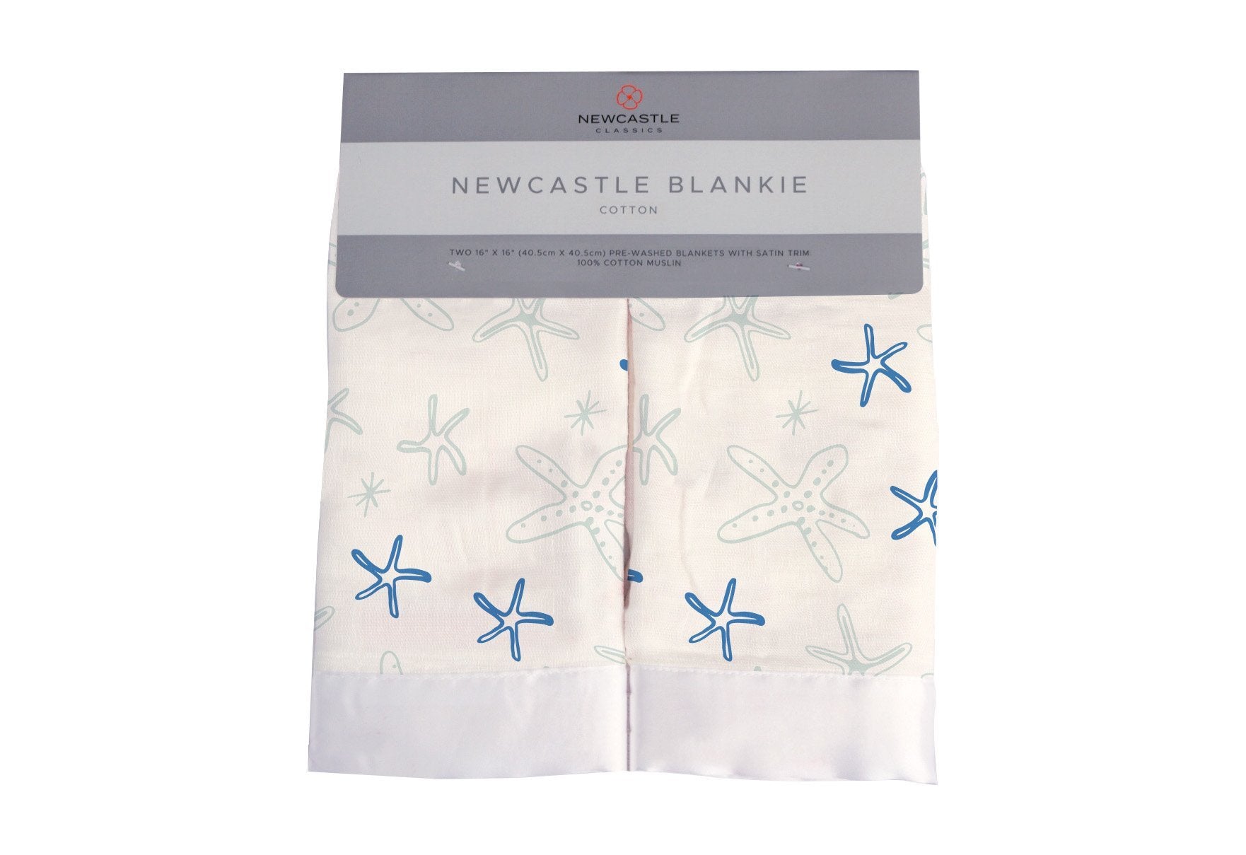 Starfish Cotton Muslin Security Blankie