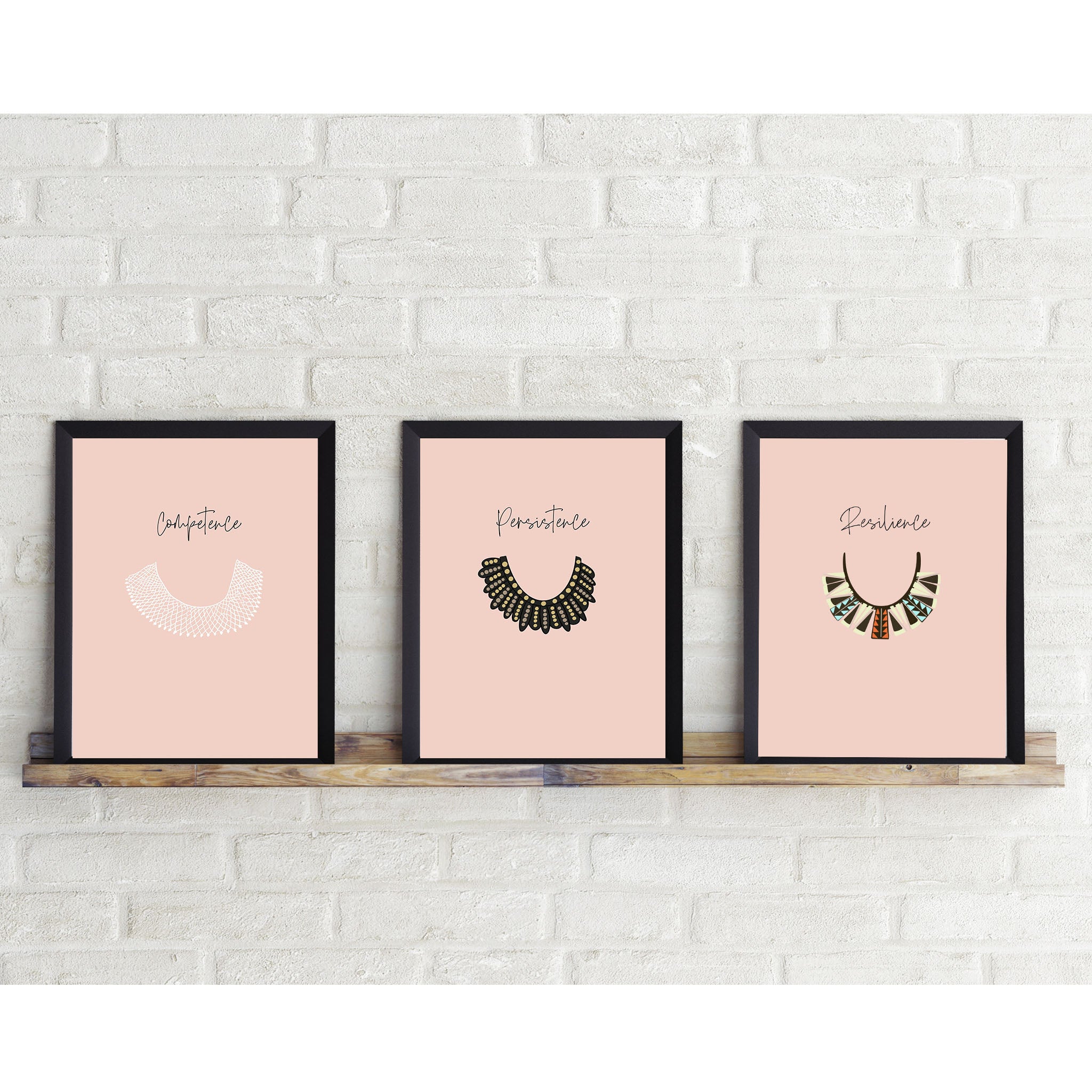 Persistence Resilience Competence | Set of 3 RBG Collars