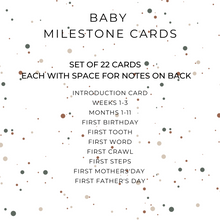 Speckled Unisex Monthly Milestone Cards