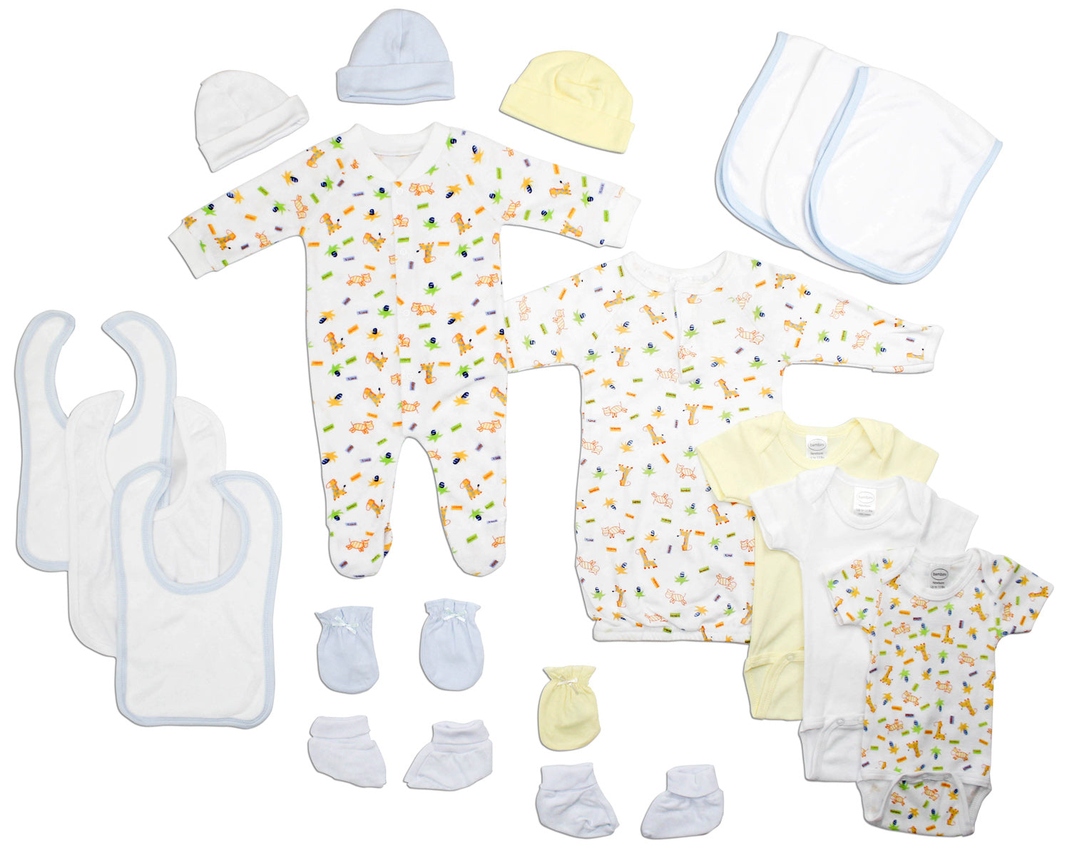 Newborn Baby Boys Bambini 18 Piece Layette Baby Shower Gift Set