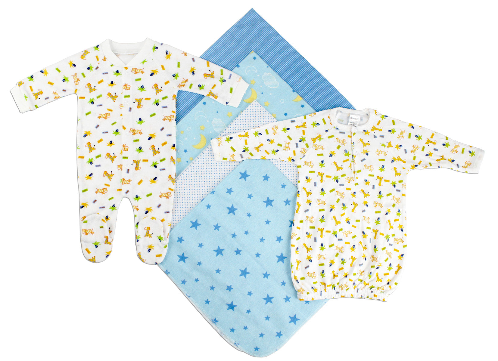 Boys Newborn Bambini 6 Piece Layette Set