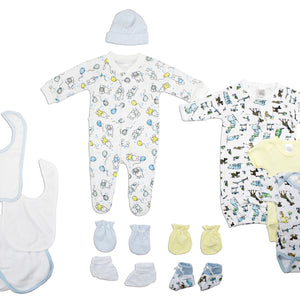 Neutral Newborn Baby Bambini 13 Piece Layette Baby Shower Gift Set
