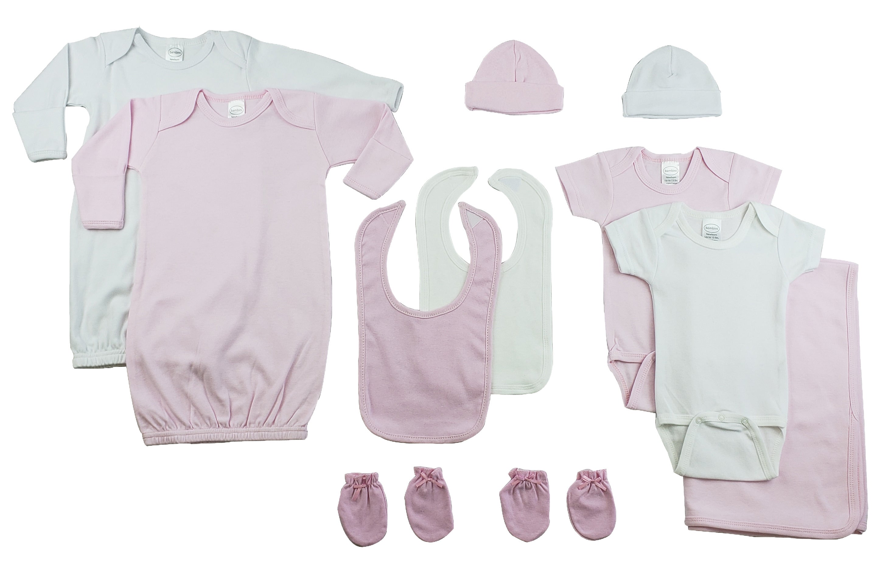 Girls Bambini 10 Piece Layette Set