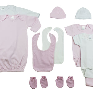 Girls Bambini 10 Piece Layette Set