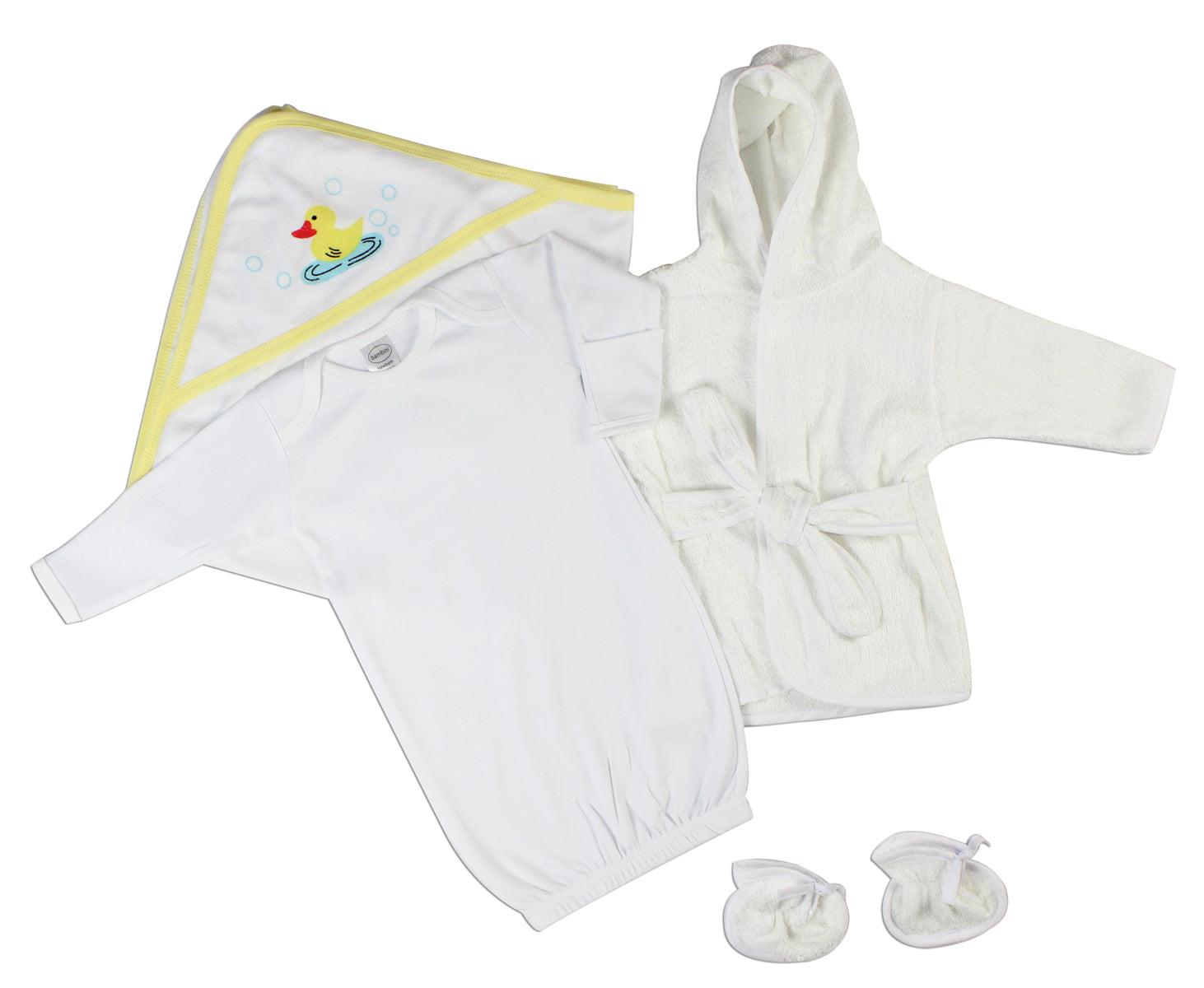 Soft and Cozy Neutral Newborn Baby Bambini 3 Piece Layette Set