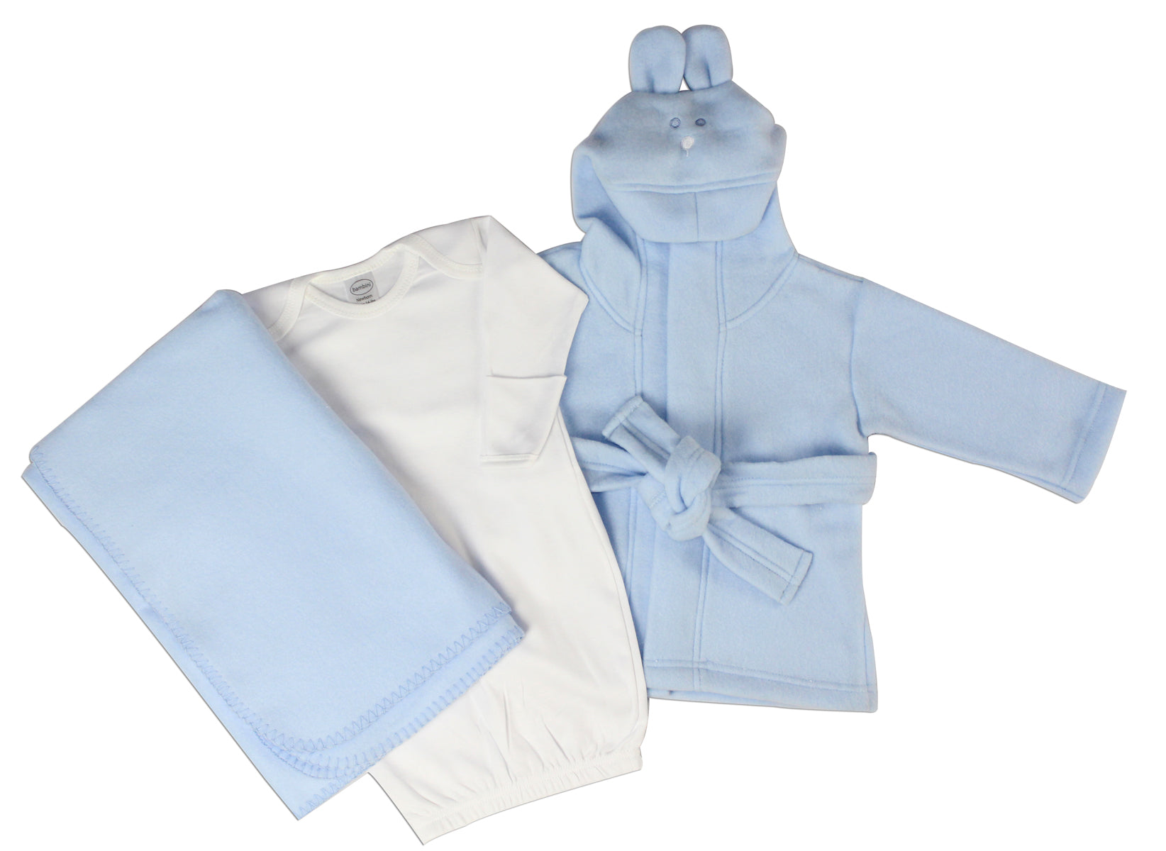 Newborn Baby Boys Bambini 3 Piece Layette Set