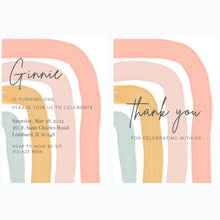 Rainbow Birthday Invitation
