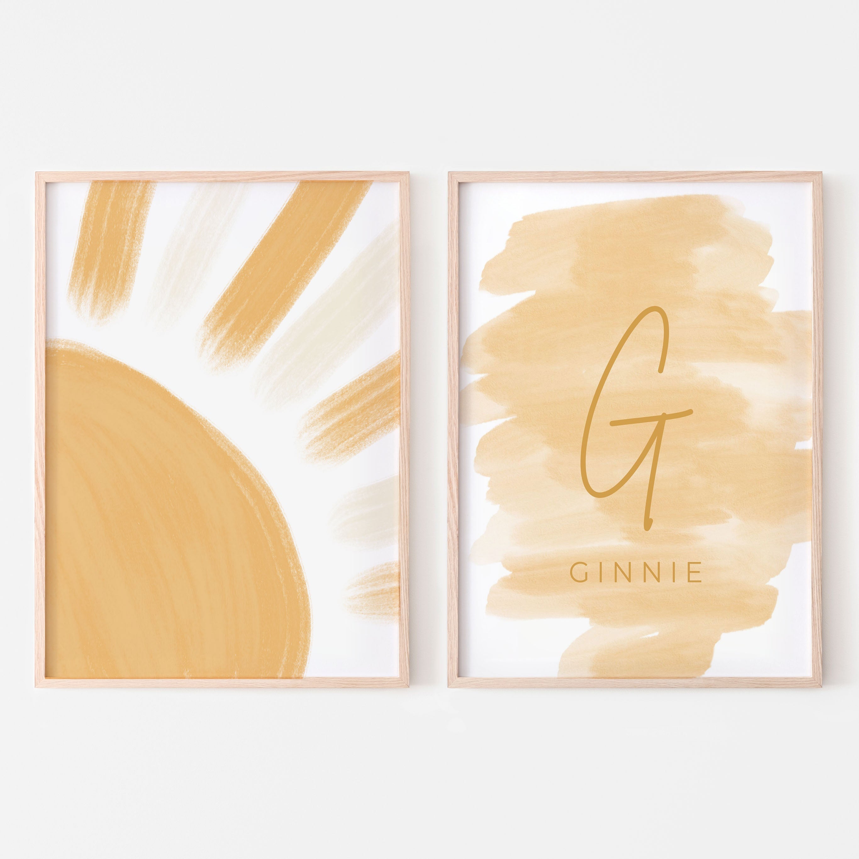 Sunshine & Rainbows Name Sign Bundle (Set of 2)