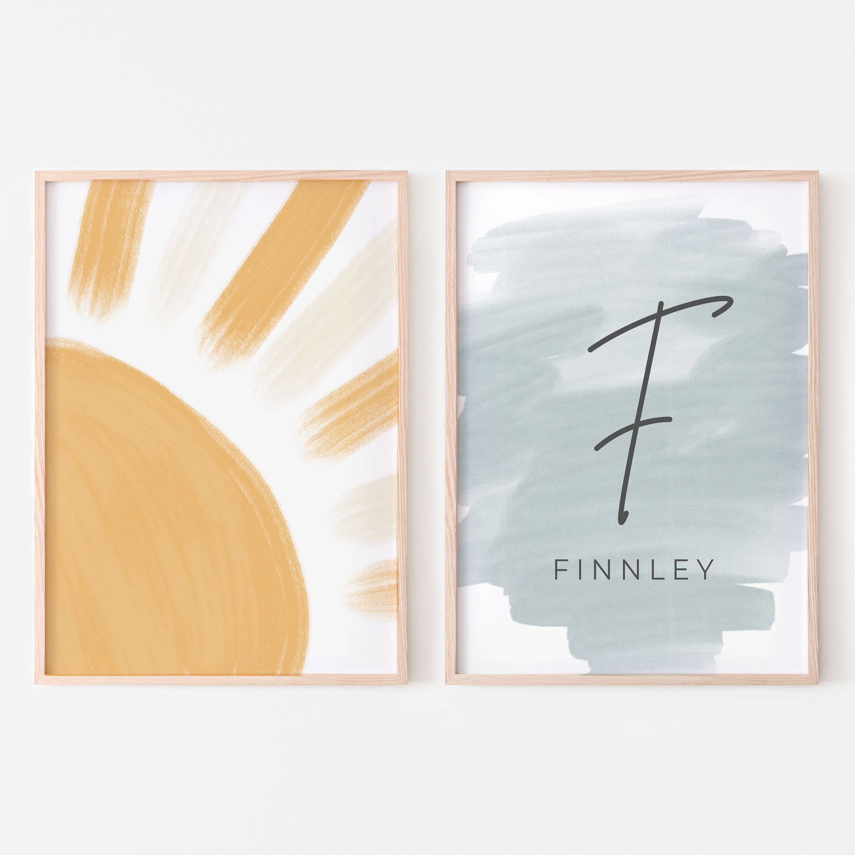 Sunshine & Rainbows Name Sign Bundle (Set of 2)