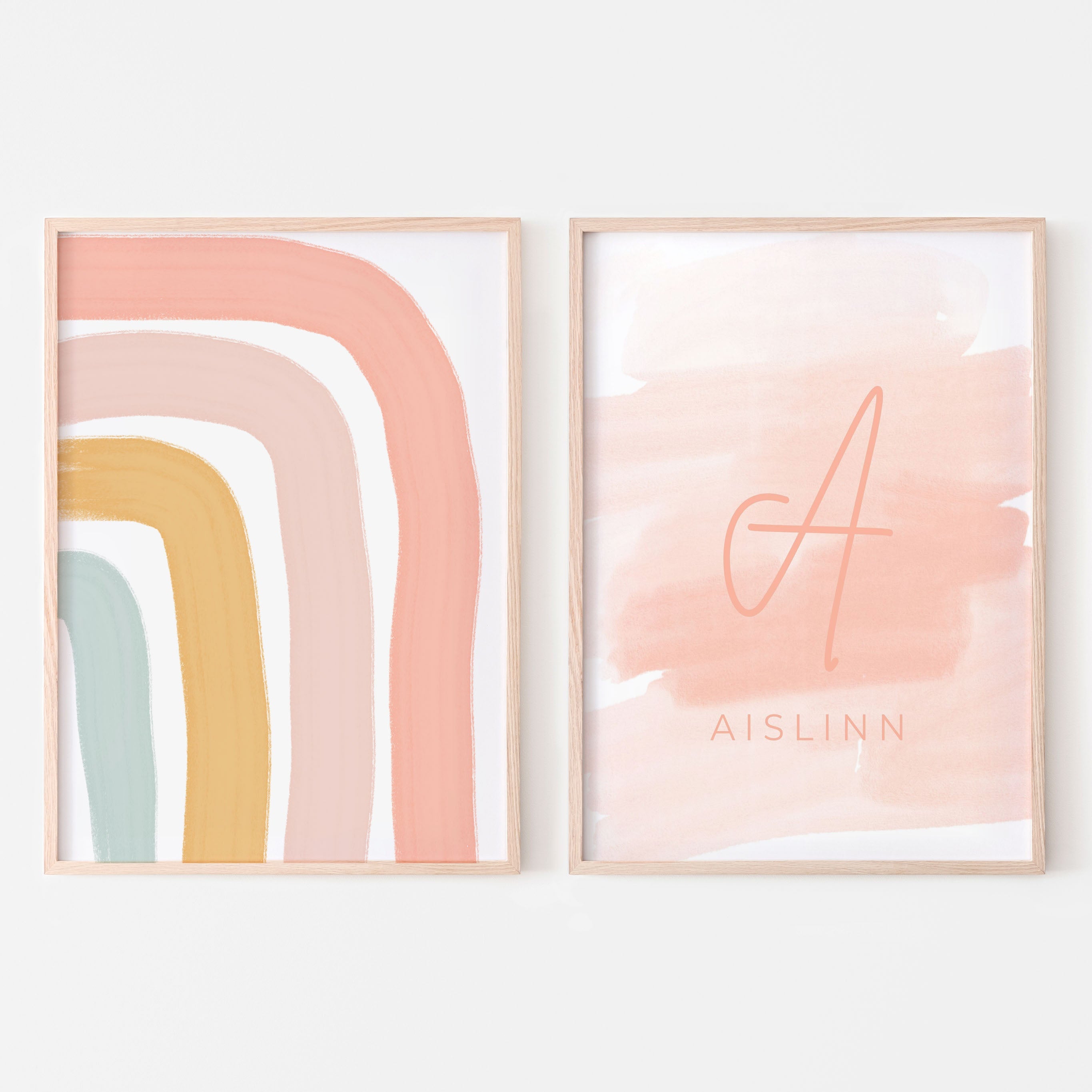 Sunshine & Rainbows Name Sign Bundle (Set of 2)