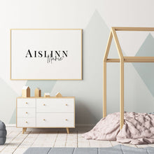 First and Middle Name Sign | Personalized Name Sign