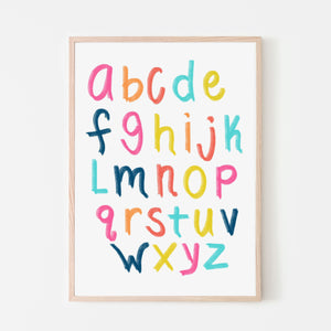 Bright Sunshine Alphabet Print