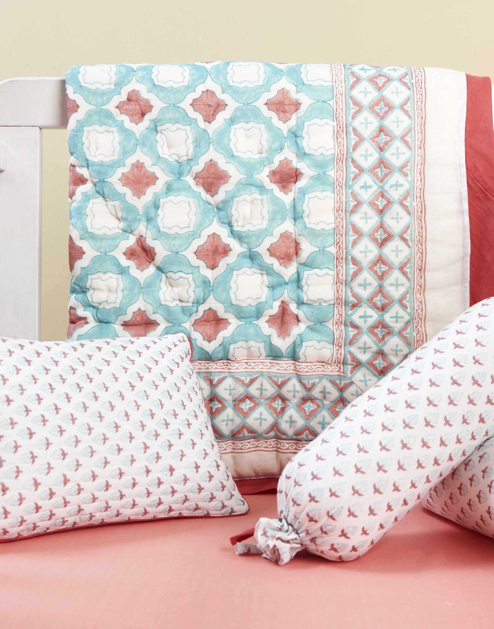 5 Pc Crib Quilt Set Perfect Newborn Gift