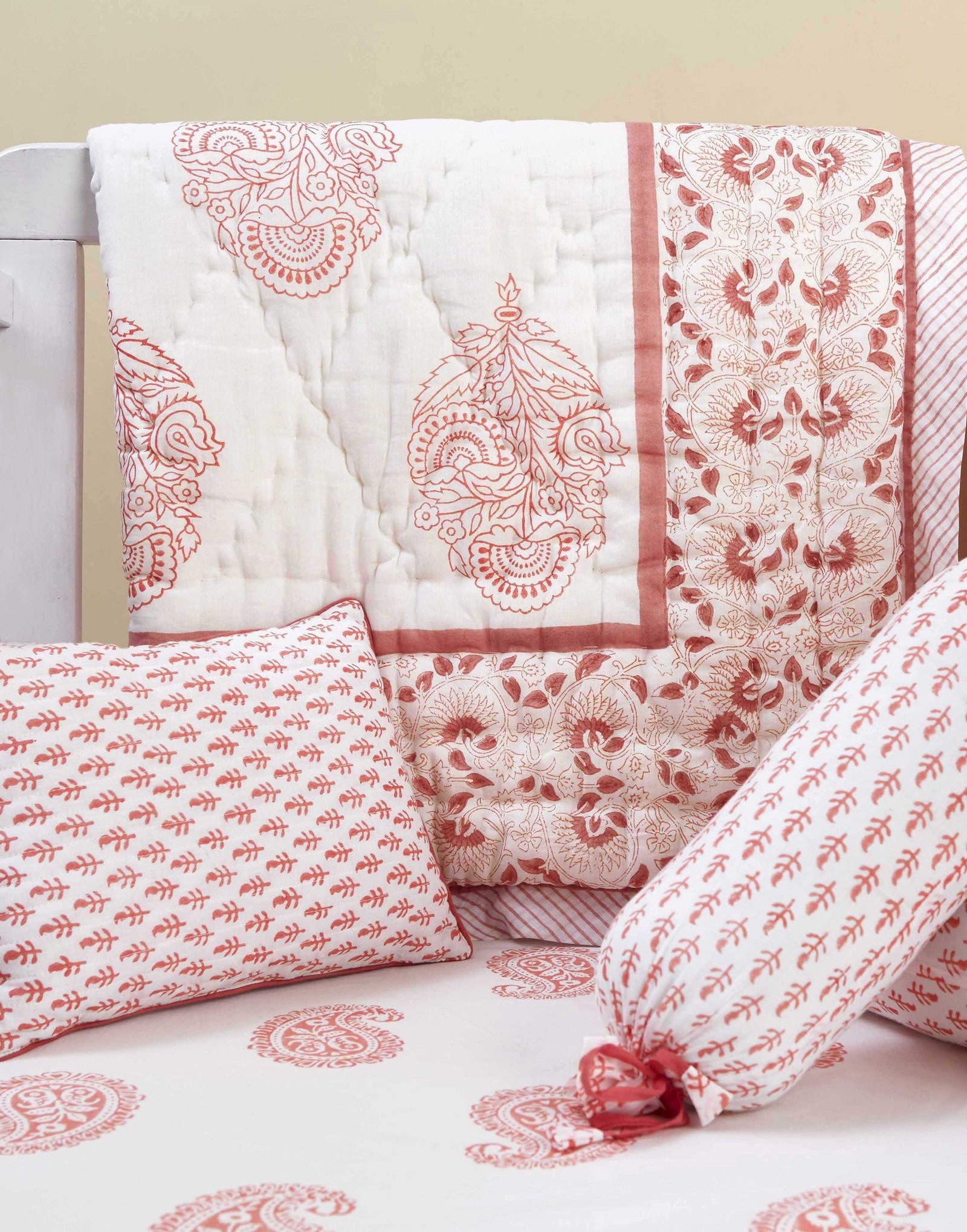 5 Pc Crib Quilt Set Perfect Newborn Gift