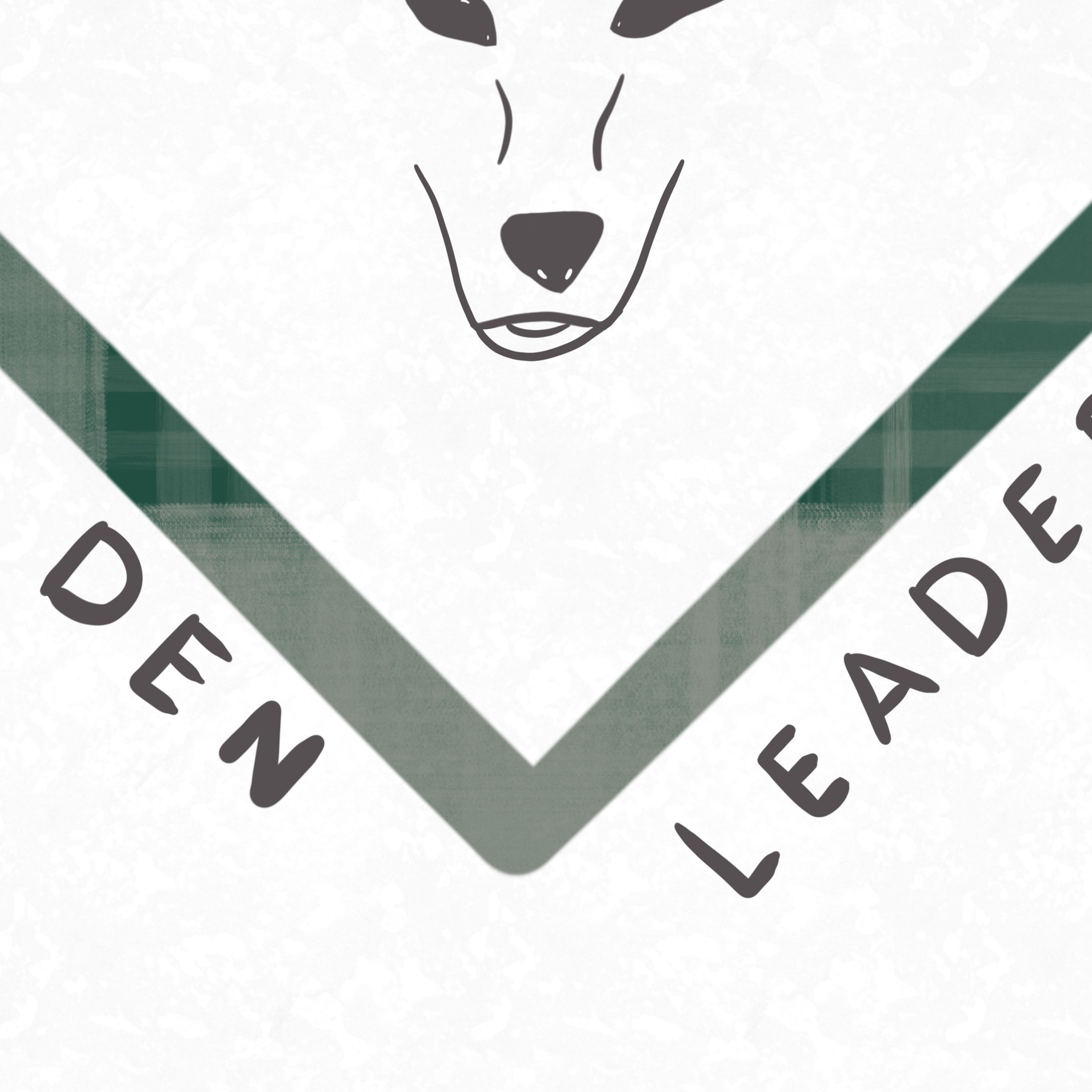 Den Leader Boy Scout Art Print - with background