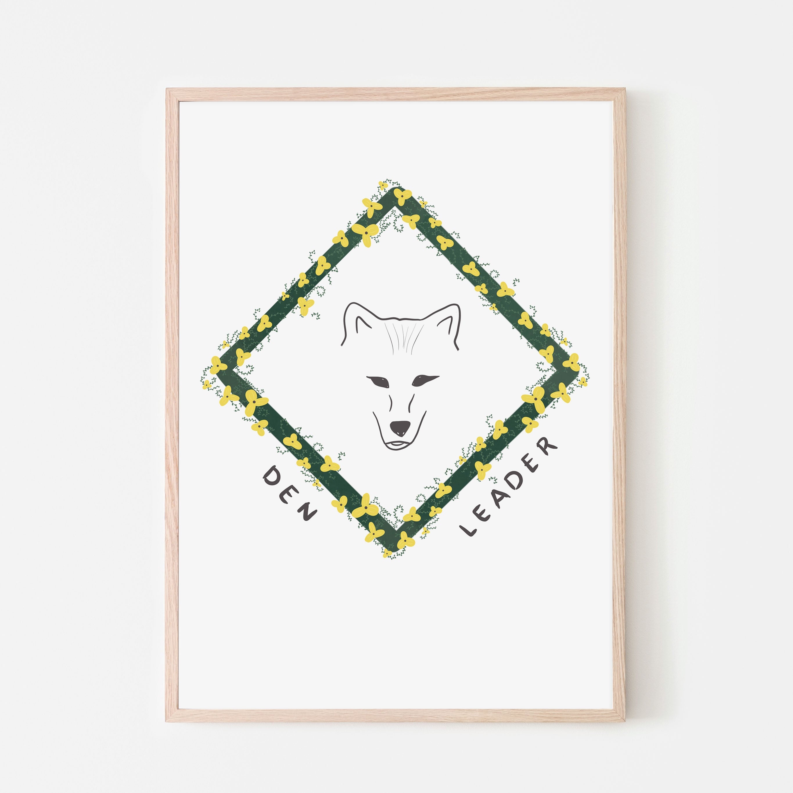 Den Leader Girl Scout Art Print