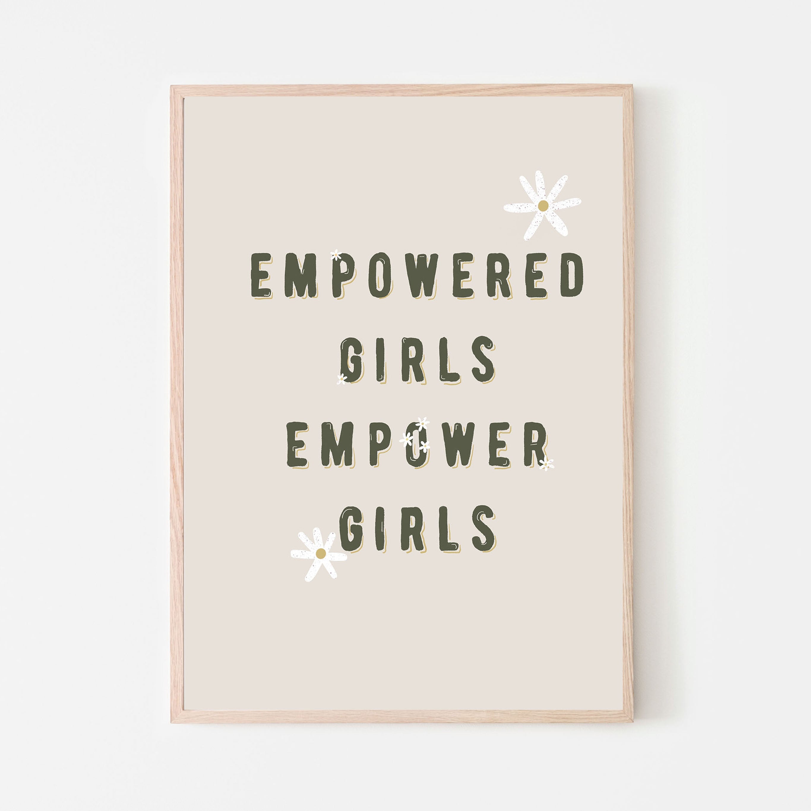 Empowered Girls Empower Girls Art Print