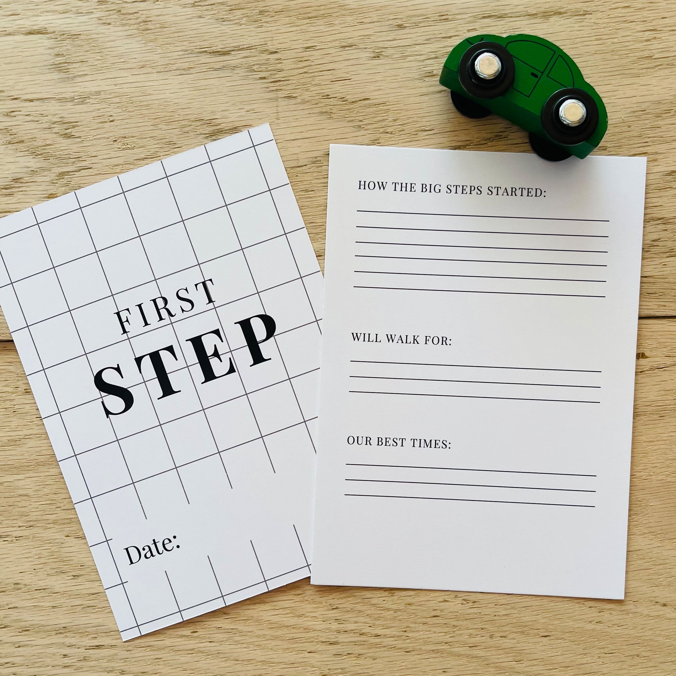 Checkered Baby Milestone Card Set