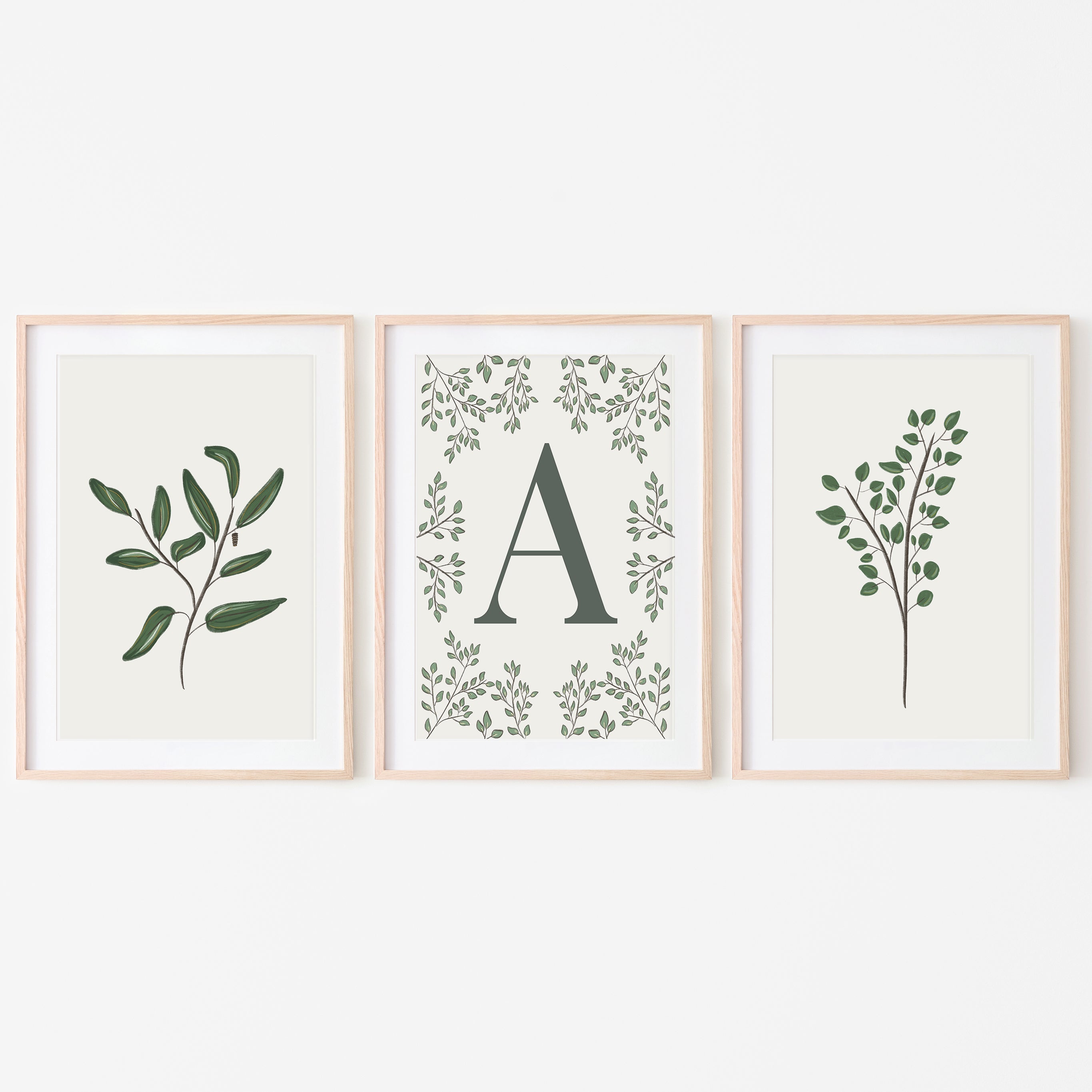 Foliage Letter Bundle (Set of 3)