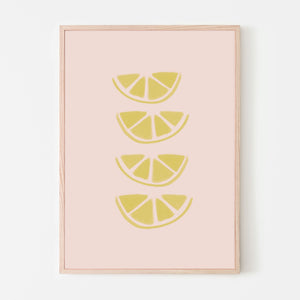 Lemon Slices Art Print