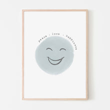 Peace : Love : Happiness | Seafoam Blue