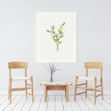 Golden Wattle Flower Art Print