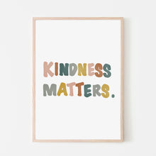 Retro Girls Kindness Matters Art Print