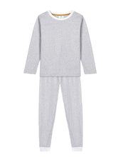 Erawan Grey Organic Cotton Knit Toddler & Big Kid Pj Set