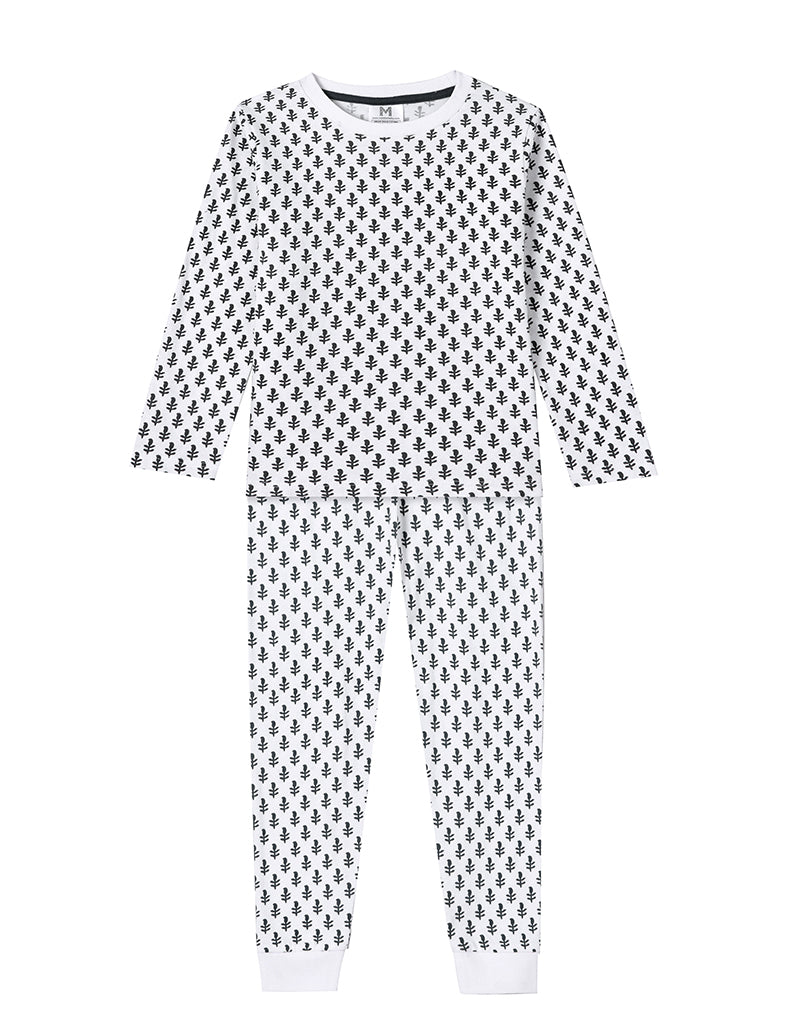 Fort Blue Organic Cotton Knit Wearable Toddler & Big Kid Pj Set
