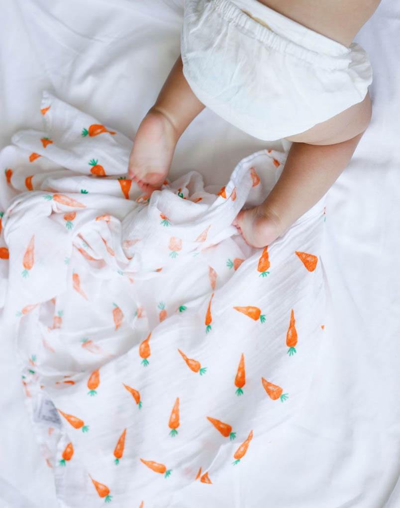 Organic Breathable First Foods Baby Swaddle Set