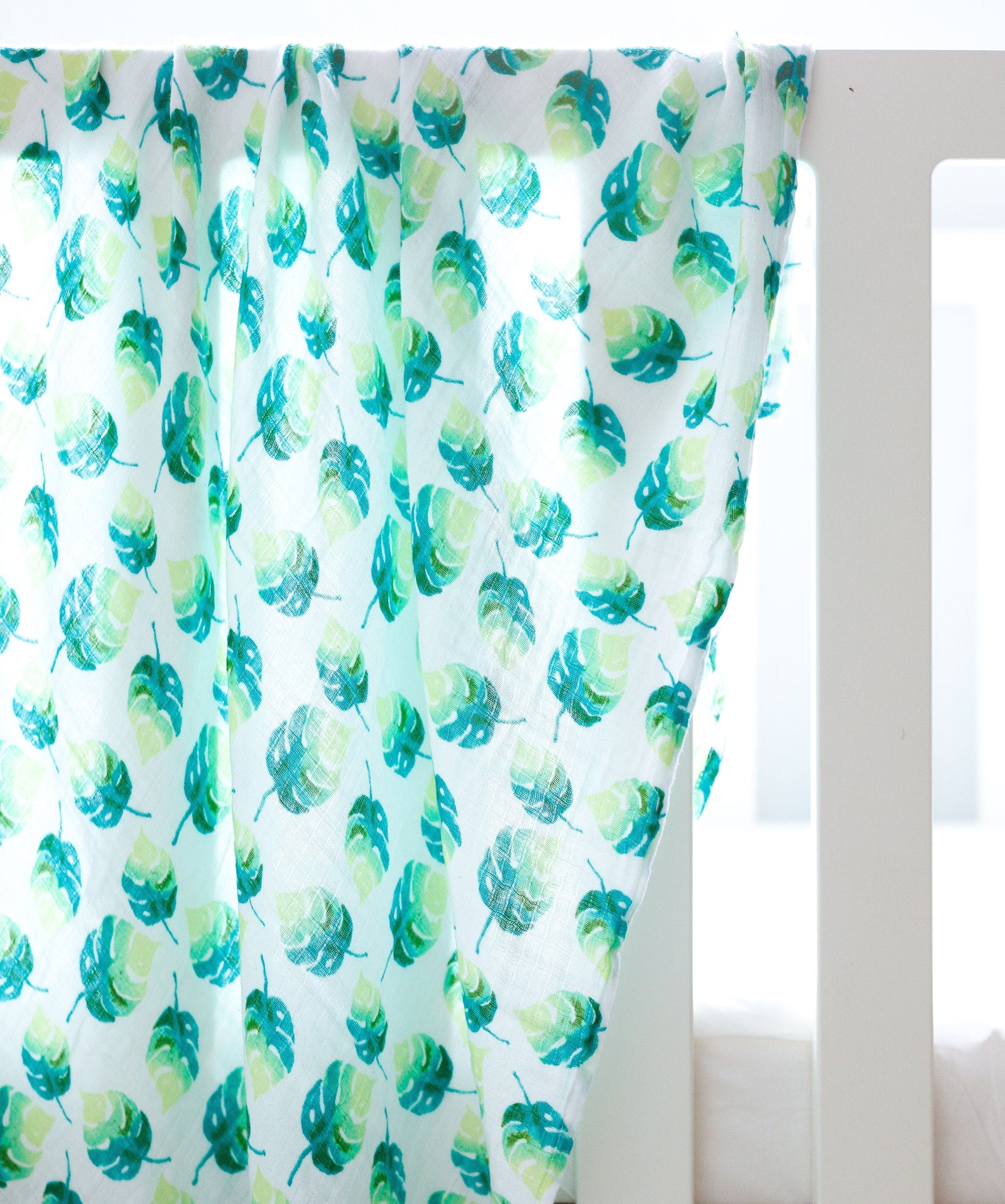 Organic Cotton Leaf Swaddle Baby Wrap