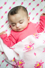 Organic Cotton Breathable Flower Bud Baby Swaddle