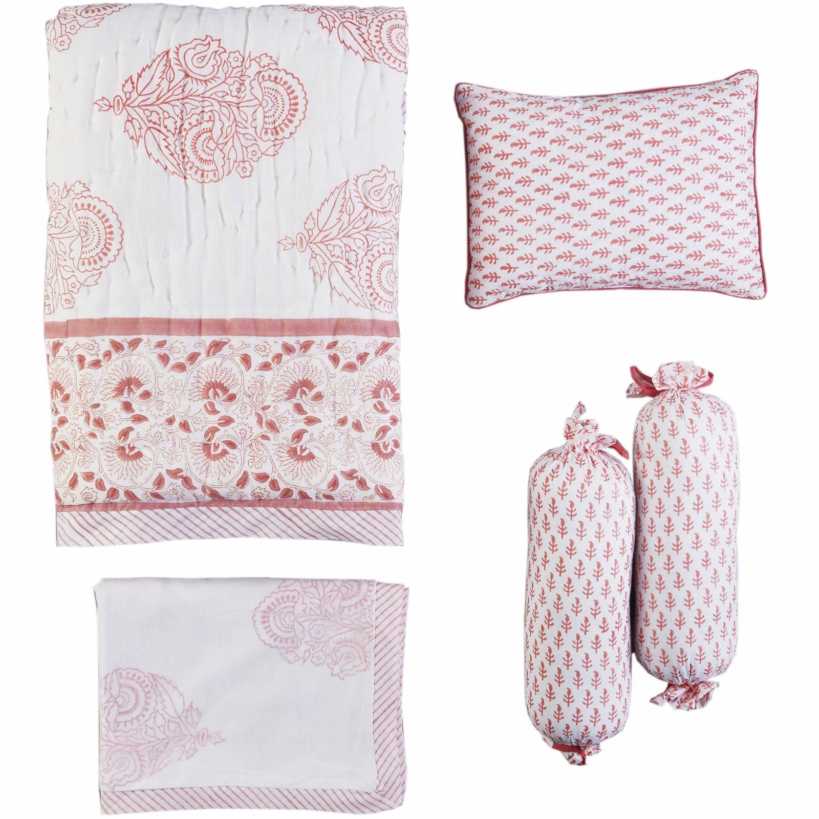 Handcrafted Muslin Bag & Baby Shower Bedding Gift Set