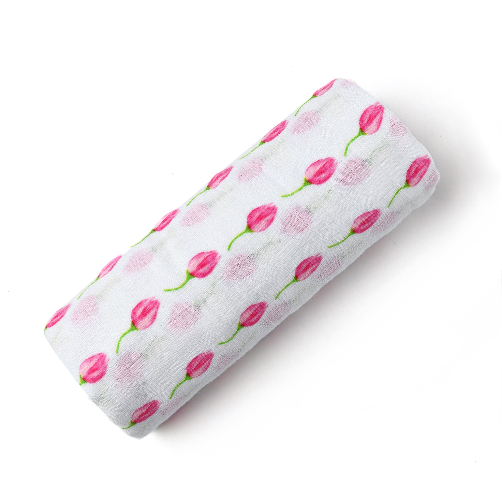 Organic Cotton Breathable Flower Bud Baby Swaddle