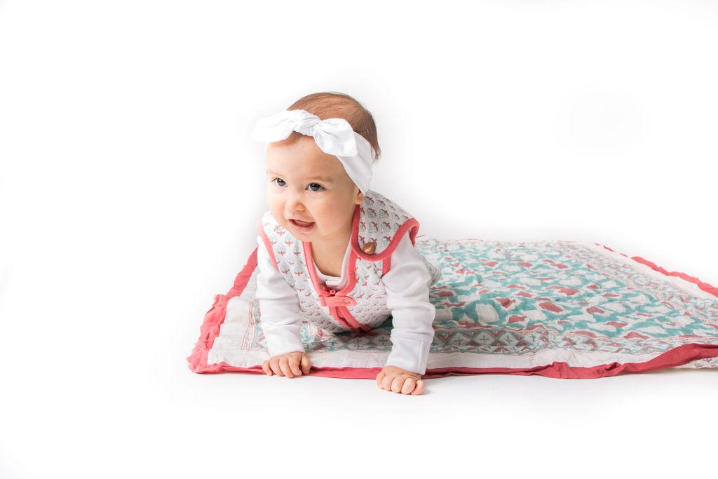 Quilted Miami Handmade Wearable Baby Sleep Bag
