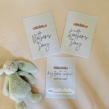 Navy Pinstripes Milestone Cards