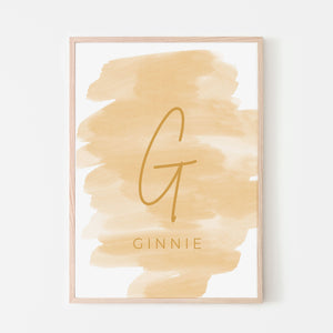 Sunshine & Rainbows Watercolor Name Sign