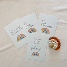 Muted Rainbow Milestone Cards