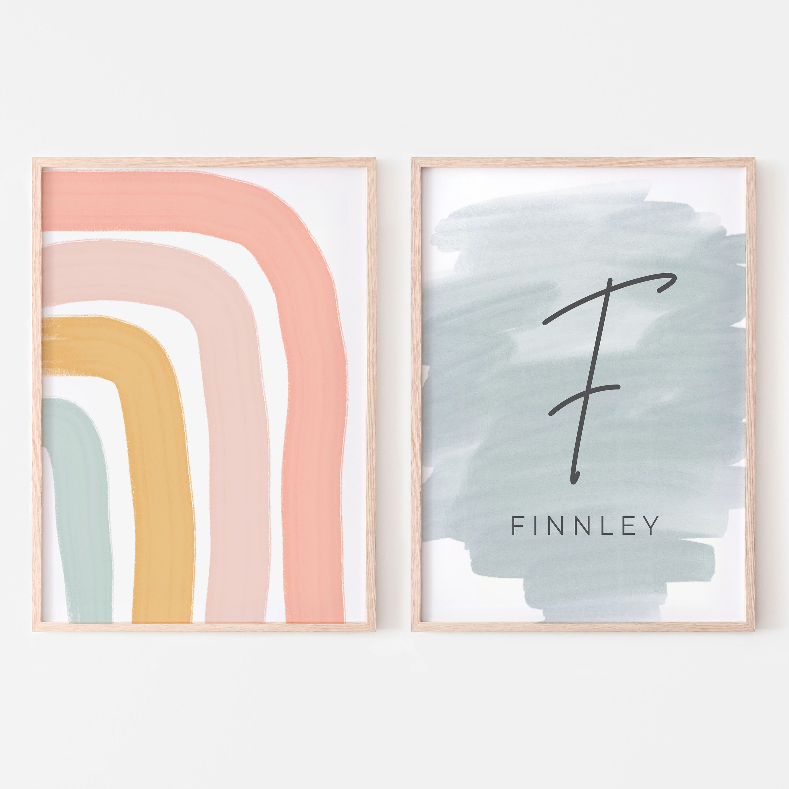 Sunshine & Rainbows Name Sign Bundle (Set of 2)