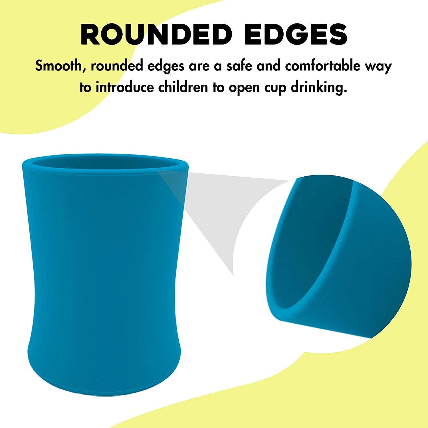 SALE: Turqoise & Green - 4oz Baby Training Cups With Training Spoons